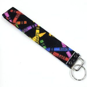 Keychain | Keyfob | Lanyard Wristlet - Crayons
